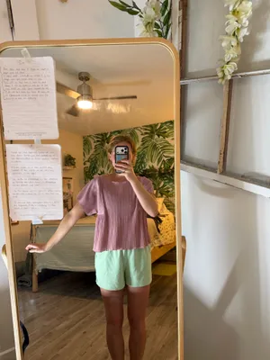 Madewell Ribbed Flowy square neck top S  thumbnail 8