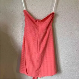 Revolve By‎ the Way. Jenny Tube Front Tie Textured Coral Mini Dress small thumbnail 5