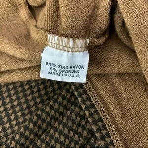 Bryn Walker Houndstooth Oversized Knit Tunic Top‎ Brown XXS thumbnail 8