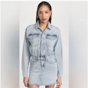 PISTOLA Nina dress denim dress long sleeve thumbnail 2