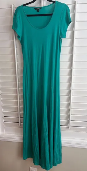 Lauren‎ Ralph Lauren Turqouise Maxi Dress Size Medium thumbnail 1