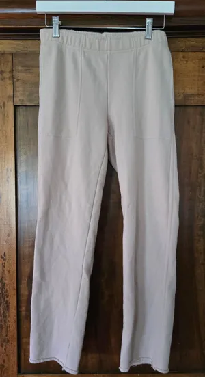 aerie Neutral Beige Pull-On Straight Leg Pants (B) Xs thumbnail 1