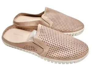 Harmony Balance Sashay Mules Size 8‎ Beige Perforated Slip On Shoes thumbnail 1