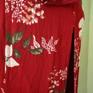 REFORMATION Red‎ Floral Mabille Midi Dress Size 2 thumbnail 5