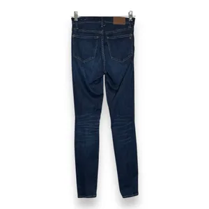 Madewell Womens Skinny Straight 9" High Rise Dark‎ Wash Denim Blue Jeans 25T thumbnail 2