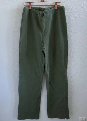 Vintage GAP Stretch Green Lounge Pants Cozy Pant Green Elastic Waist Pull On M thumbnail 1
