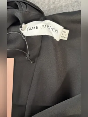 Fame and Partners Francois Black Maxi Formal Gown thumbnail 6