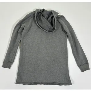 Hollister Womens S Gray Lace Up Longline Tunic Hoodie Sweatshirt Y2K thumbnail 8
