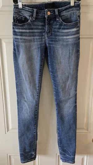 Buckle Black Fit No. 13 Skinny Jeans Womens 27x32 Low Rise Stretch Denim Fitted thumbnail 1