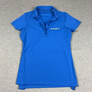 Peter Millar Polo Shirt Womens XS Blue Arthrex Logo UPF 50 Golf Stretch thumbnail 1