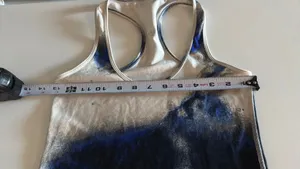 Lululemon Athletica Scoop Me Up racerback tank top featuring a Milky Way marble print. thumbnail 4