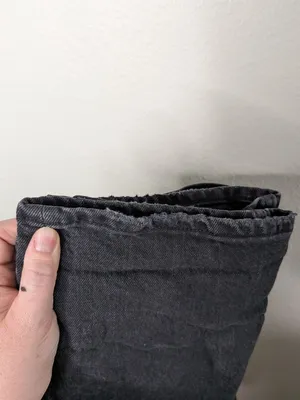 Abercrombie and Fitch Curve Love 90s Straight Mid Rise Jeans Size 29 Black Denim thumbnail 11