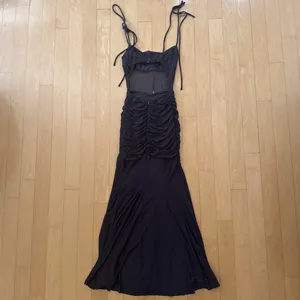 Princess Polly Helaina brown mesh maxi dress with ruched detail thumbnail 5