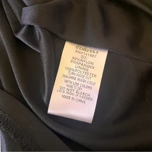 TCEC Black Strapless Pleated Mini‎ Dress Small | EUC thumbnail 6