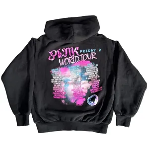 Nicki Minaj Pink Friday 2 World Tour Hoodie Black Graphic Concert Sweatshirt M thumbnail 3