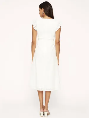 Lost + Wander Hoku Boho Vacation Hawaii Midi Dress White thumbnail 4