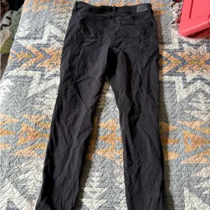 American Eagle Outfitters Black Skinny Jeans Distressed- 8 Short thumbnail 3