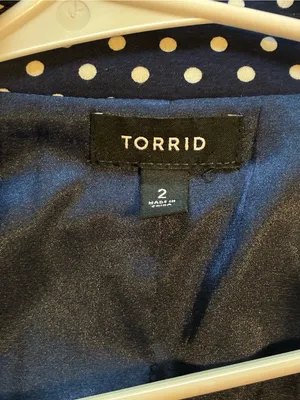 torrid Navy and White Polka Dot Blazer - Women thumbnail 5