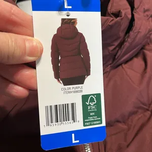 Puffer Coat Hooded Maroon Jacket Ski Burgundy 32 Degrees Womens Large thumbnail 7