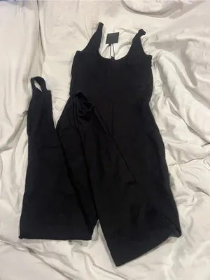 Originally $110 NBD full black tank jumpsuit thumbnail 1