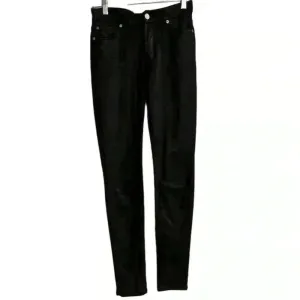 7 For All Mankind Women's Skinny‎ Jeans Size 24 Black Coated thumbnail 11