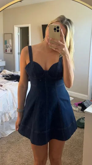 Lulus denim dress thumbnail 1