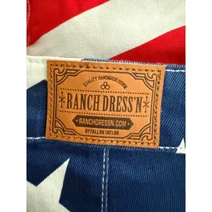 Ranch Dress'n Super Flare American Flag Denim Jeans Bell Bottoms Size 0 NWOT thumbnail 3