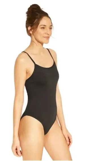✨Shade & Shore Women's Scoop Neck Low Criss Cross Back Sz Medium One-Piece✨ thumbnail 1