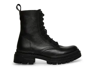 Black Leather Jamisyn Combat Boots thumbnail 2