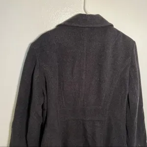 Anne Klein Sport Women's Size XL Peacoat Dark Charcoal Gray Button Down Pockets thumbnail 10