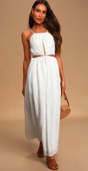 EUC! white summer dress Size XL thumbnail 1