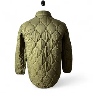 Dylan Los‎ Angeles Quilted Puffer Button Up Jacket Brown XS FLAW thumbnail 2