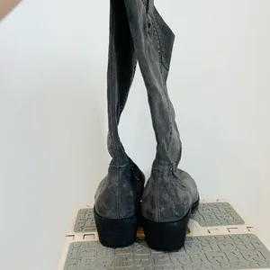 B Makowsky Tall Gray Suede Riding Boots LeAnn Womens 8.5 Western thumbnail 2