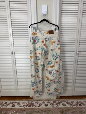 Free people Eden Printed Slouch Jeans thumbnail 8
