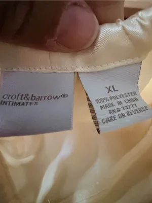 croft & barrow Cream Satin Sleep Pants thumbnail 3