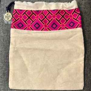 Tory Burch Pink and Cream small fabric Bag thumbnail 1