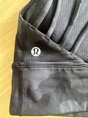 Lululemon Free To Be Bra Wild High Neck Long Line "Light Support, A/B Cup Heritage 365 Camo Deep Coal Multi 6 thumbnail 3