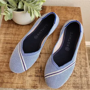 Rothy's Retired Blue Mirror Flats thumbnail 5