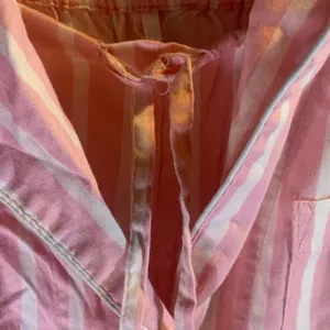 Ralph Lauren Pink and White Striped Pajama Set Size M thumbnail 6