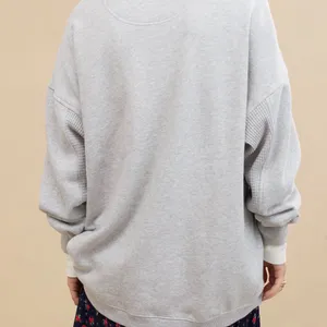 Aerie Bear Trail Gorpcore Gray Get Away Oversized Crewneck Sweatshirt size xxs thumbnail 2