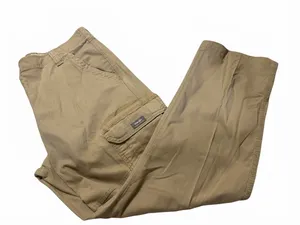 Wrangler Men's Relaxed Fit Cargo Pants Khaki Tan Size 36x32 Cotton Stretch Utility thumbnail 1