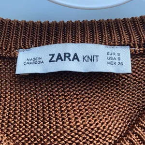 Zara Boho Relaxed Earth Colors Lagenlook Sleeveless Knit Top Small Brown thumbnail 8