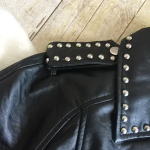 BB DAKOTA Jerilyn Black Faux Leather Stud Jacket NWT thumbnail 5
