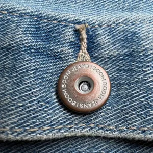 Boom Boom Jeans Womens Size Large Denim Jacket Blue Jean Boho Embroidered Fringe thumbnail 13