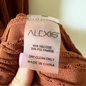 Alexis Bess Dress in Rust Color size XS CL thumbnail 4