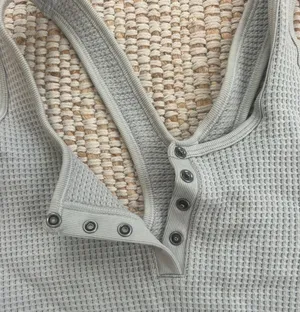 Waffle Henley Bralette thumbnail 2