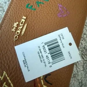 coach Medium Id Zip Wallet With Diary Embroidery c9105 thumbnail 4
