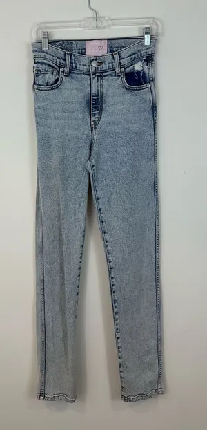 Revice Denim Acid Wash Light Wash High-Rise Women’s Jeans Size 26 Women's thumbnail 1