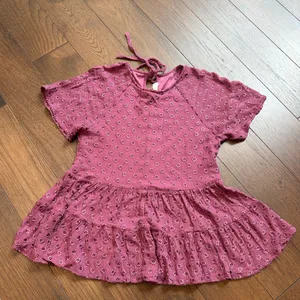 Altar’d State Purple Floral Peplum Top Small C3-043 thumbnail 4