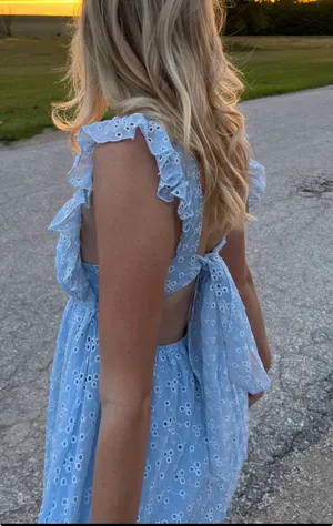 Blue Lucy in the Sky Mini Dress thumbnail 2